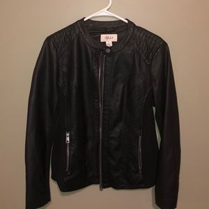 Style & Co Faux Leather Jacket